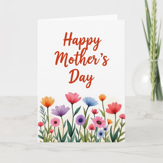 Happy Mothers Day Wife Card (Front)