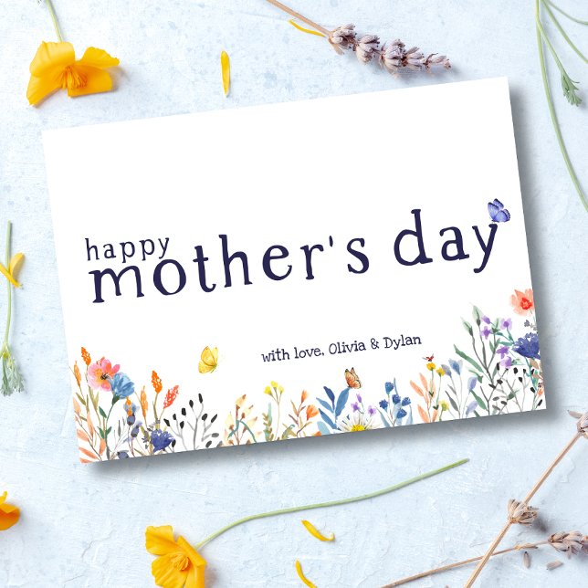 Happy Mother's Day Wildflower Floral Card (Creator Uploaded)