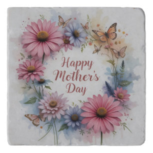 Happy Mother's Day Wildflowers Trivet