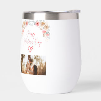 Happy Mother's Day Wine Cooler  Thermal Wine Tumbler