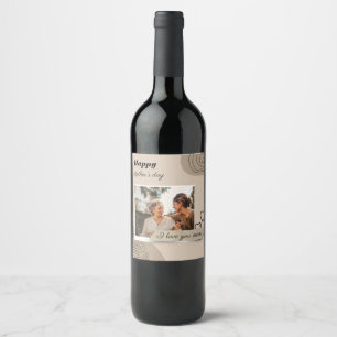 Happy Mother's day Wine Label