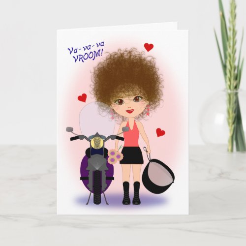 Happy Mothers Day with a Motorcycle Mama Card