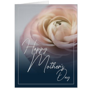 Happy Mother's Day with Big Pink Rose Card