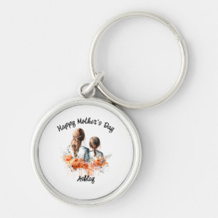 Happy Mother's Day with Daughter    Keychain
