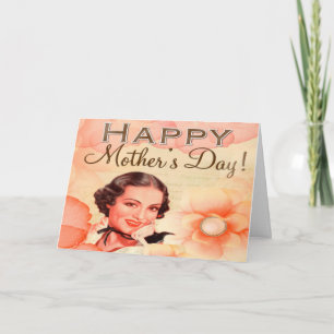 Happy Mothers Day With Flowers Card