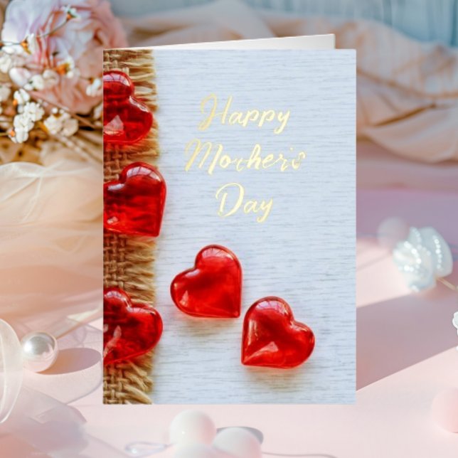 Happy Mother's Day with Golden Foil Greeting Card (Creator Uploaded)