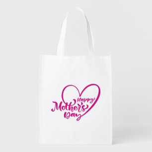  Happy Mothers Day With My Love  Grocery Bag