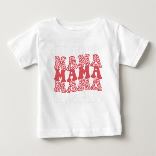 Happy mothers Day with pink floral Baby T_Shirt