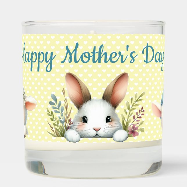 Happy Mother's Day With Whimsical Baby Animals  Scented Candle (Right)