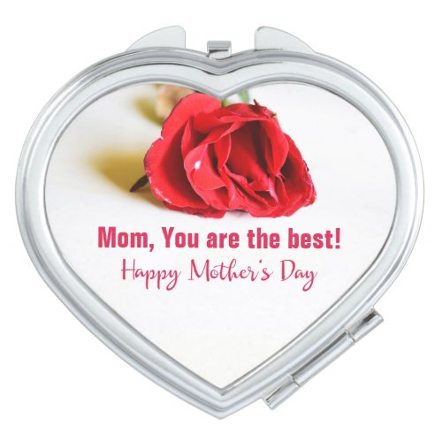 Happy Mothers Day with Yellow and Orange Tulips Compact Mirror
