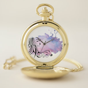 Happy Mothers Day Woman Women's Day Pocket Watch