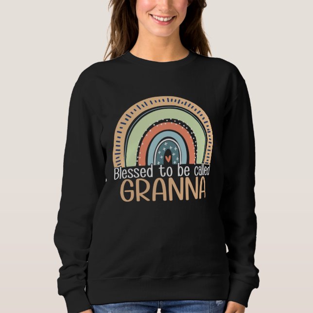 Happy Mothers Day Women Blessed To Be Called Grann Sweatshirt (Front)