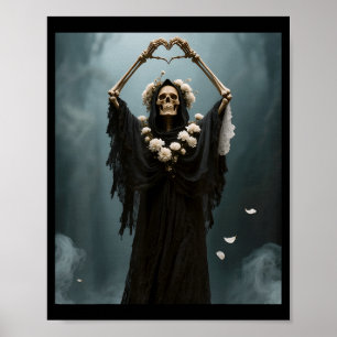 Happy mothers day women mom grandma heart hands poster