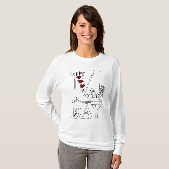 Happy Mothers Day Womens Basic Long Sleeve T-Shirt (Front Full)