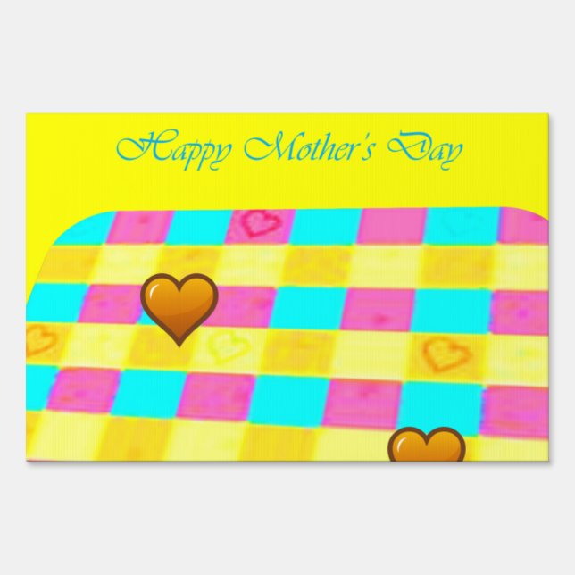 Happy Mother's Day Yard Sign (Front)