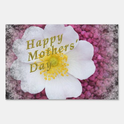 happy mothers day yard sign