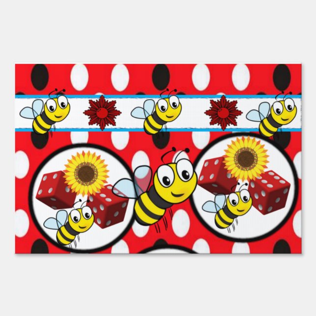 Happy Mother's Day Yard Sign Bumblebee (Front)