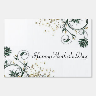 Happy Mother's Day Yard Sign Floral