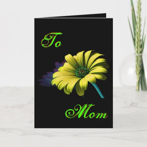 Happy Mothers Day Yellow Daisy II Card