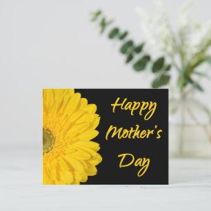 Happy Mother's Day Yellow Flower Postcard