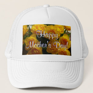 Happy Mother's Day Yellow Roses Trucker Hat