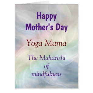 Happy Mothers Day Yoga Lady design Card