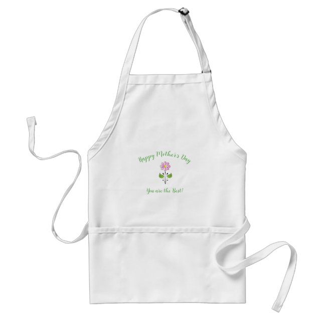 Happy-Mothers-Day, You are the best Adult Apron (Front)