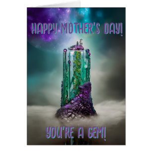 Happy Mother's Day You're a Gem! Gemstone Universe Cards