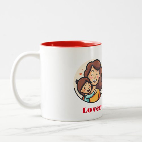 Happy Mothers lover uk Two_Tone Coffee Mug