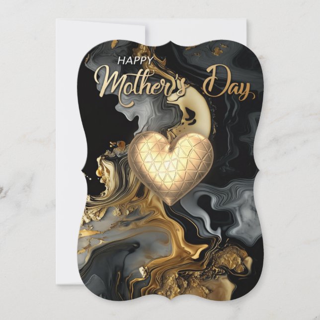 Happy Mother's modern Card (Front)