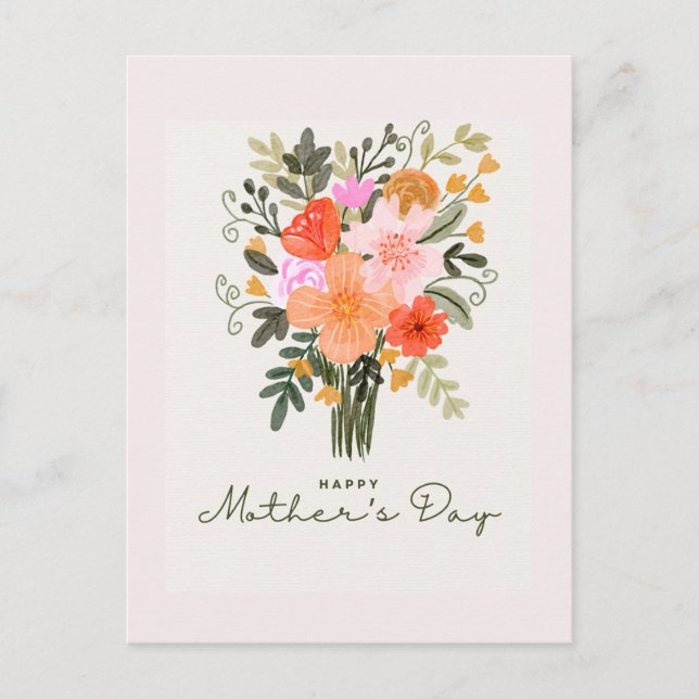 Happy mothersday holiday postcard (Front)