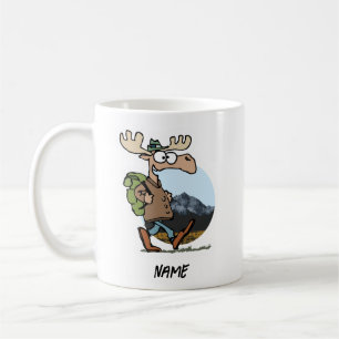 Happy Mountain Moose Coffee Mug