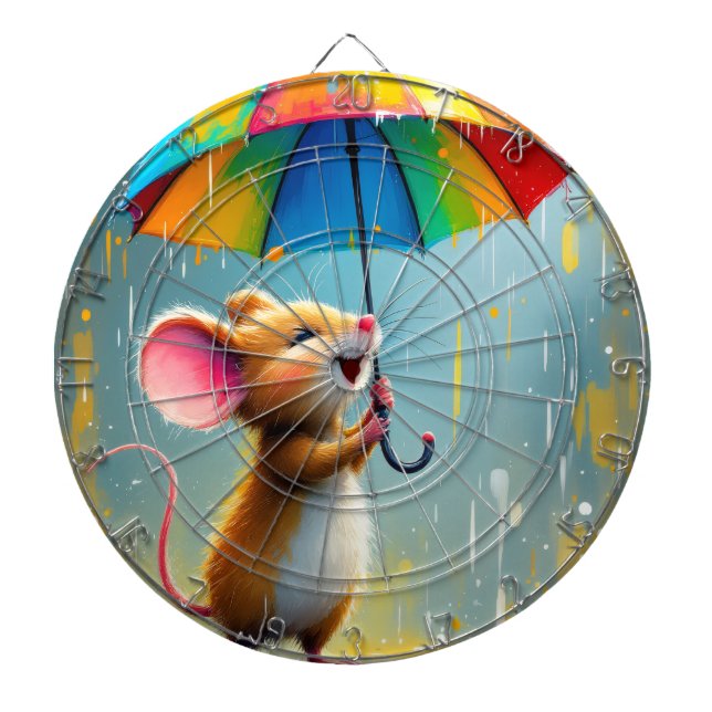 Happy Mouse #3 Dart Board (Front)
