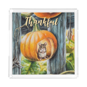 Happy mouse acrylic tray