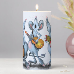 Happy Mouse Music Band Fun Birthday Candle