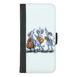 Happy Mouse Music Band Funny iPhone 8/7 Plus Wallet Case