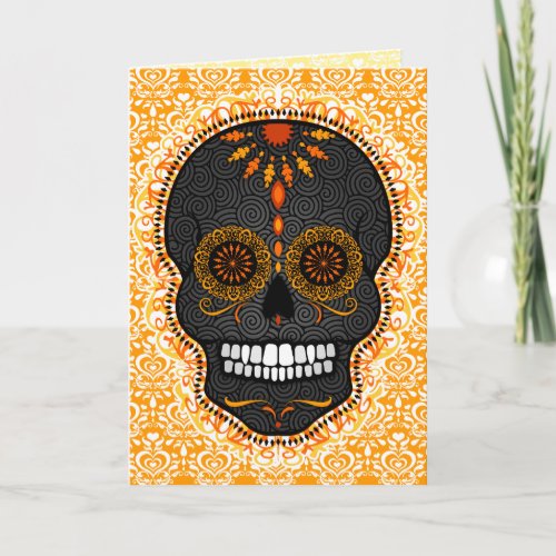 Happy Muertos _ Happy Sugar Skull Custom Card