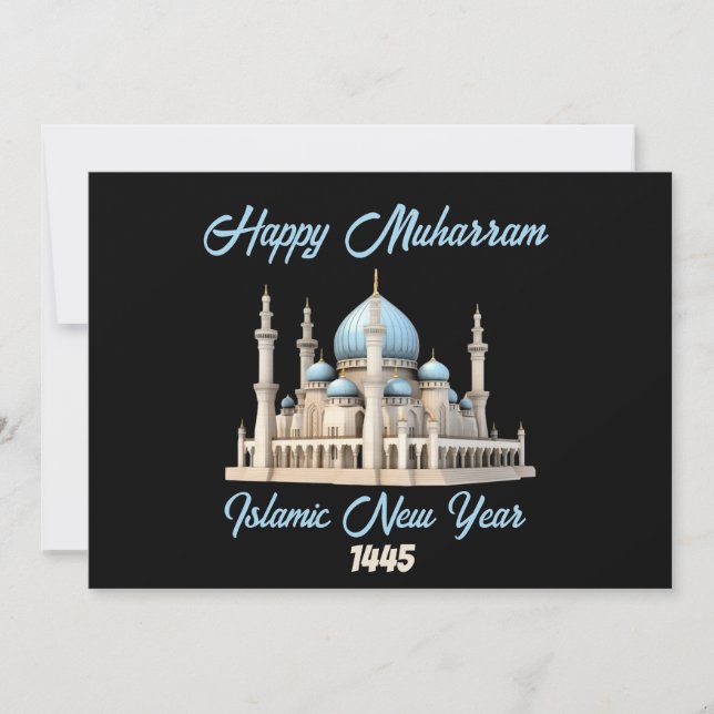 happy muharram islamic new year holiday card (Front)
