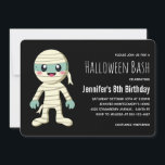 Happy Mummy Halloween Monster Birthday Invitation<br><div class="desc">A Halloween birthday invitation with a cool Halloween image. A mummy all wrapped up in his bandages. Happy smiling face. A spooky cute adorable creature.</div>
