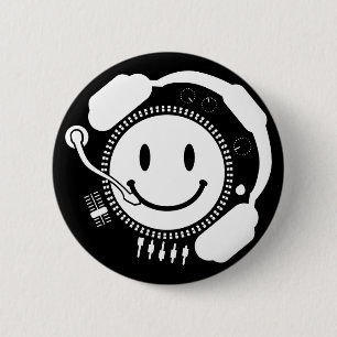 Happy_Music Pinback Button