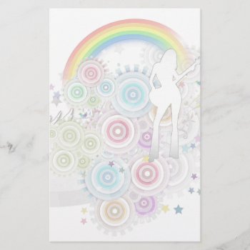 Happy Music Stationery by uniqueprints at Zazzle