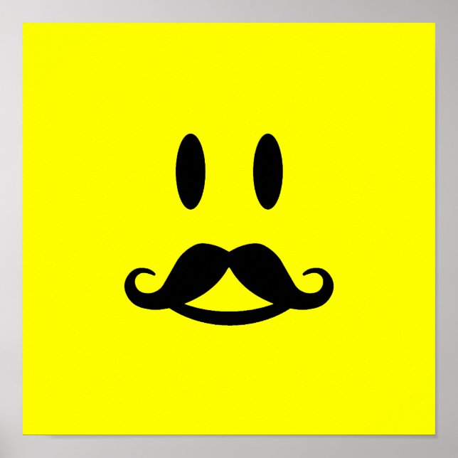 Happy Mustache custom poster (Front)
