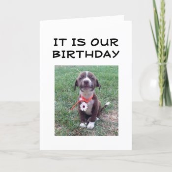 Happy "mutual Birthday" Card by kidnonna at Zazzle