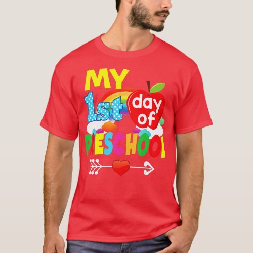 Happy My First Day Of Preschool Back To School Kid T_Shirt