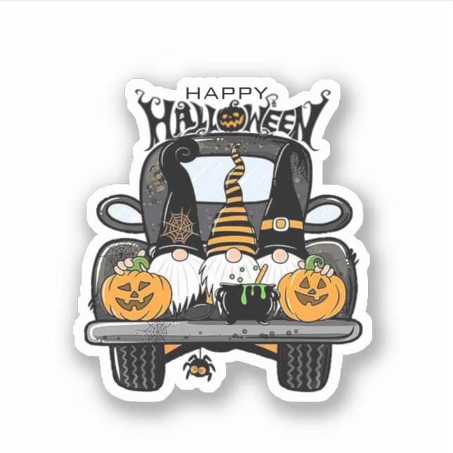 Happy Nalloween Sticker (Front)