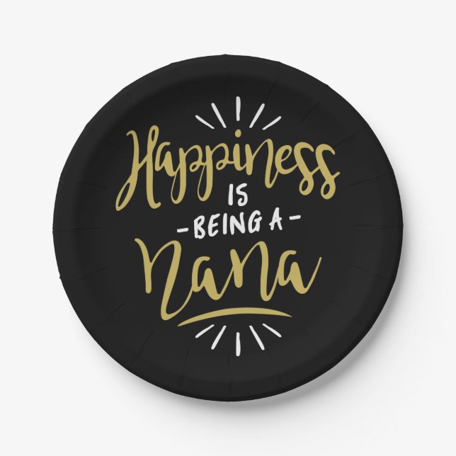 Happy Nana Paper Plates (Front)
