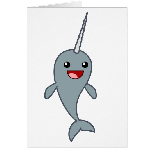 Happy Narwhal Cards (Front)
