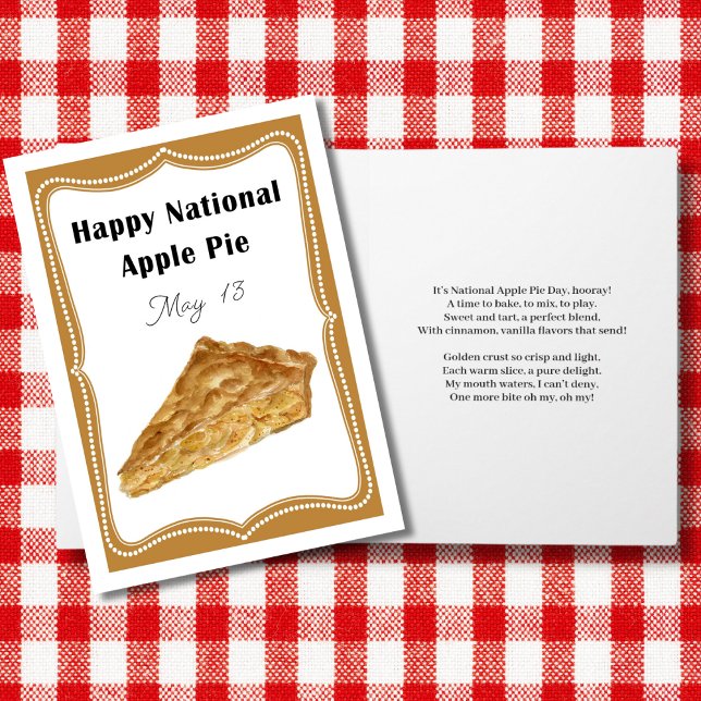 Happy National Apple Pie Day May 13th  Card (Creator Uploaded)