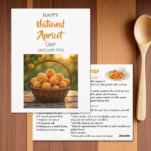 Happy National Apricot Day   January 9th Postcard