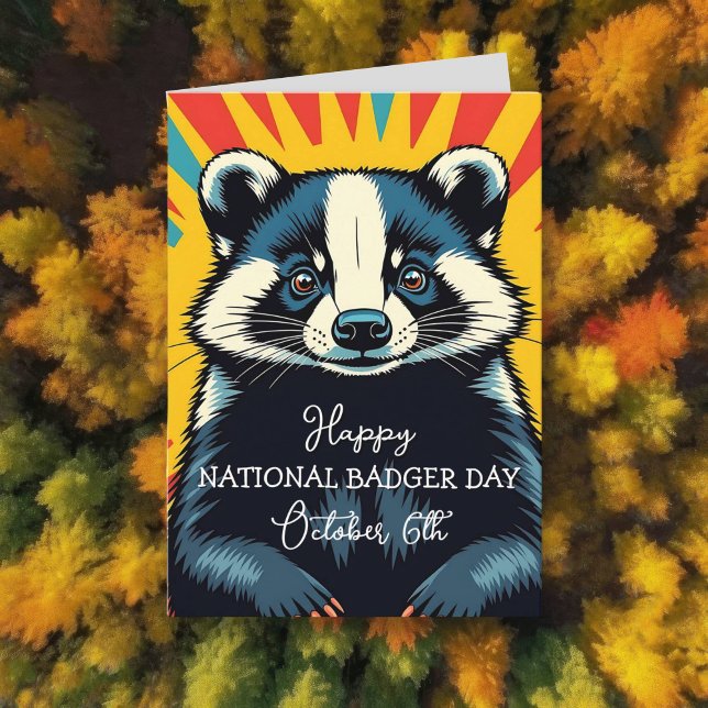 Happy National Badger Day - October 6th Card (Creator Uploaded)